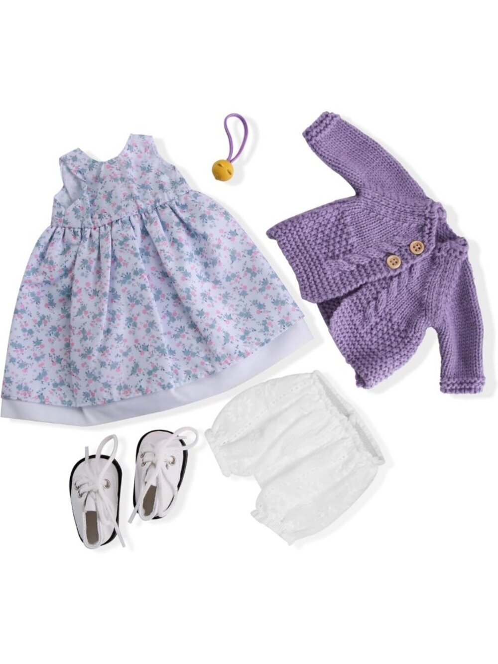 Handmade 12-Inch Waldorf Doll Clothes Set | Cute Gift Box for Girls' Birthdays